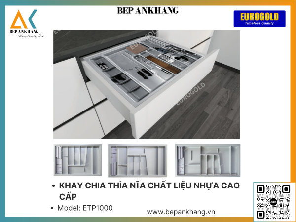 KHAY CHIA THÌA NĨA CHẤT LIỆU NHỰA CAO CẤP EUROGOLD ETP1000 - 1000 mm